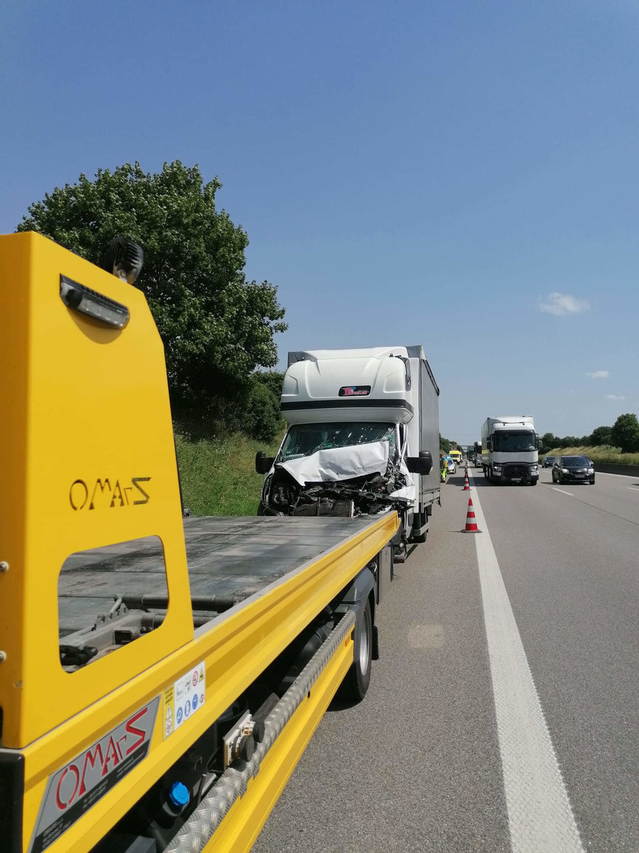 Bergung eines Kleintransporters