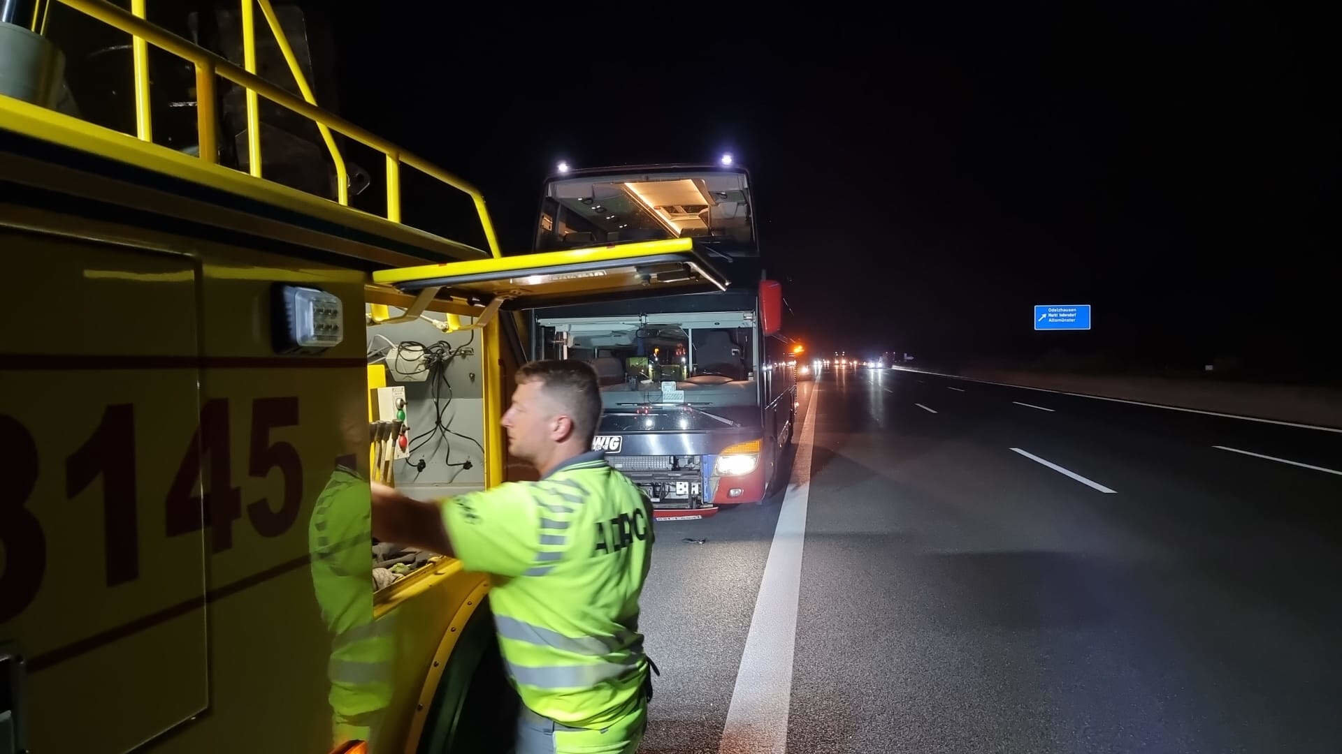 Auto Schweitzer bei der Arbiet